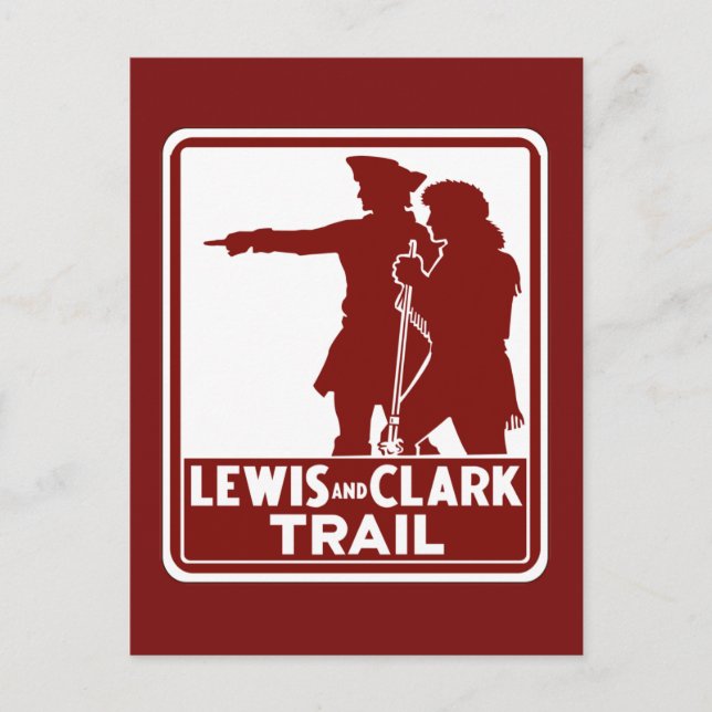 Carte Postale Lewis & Clark, Traffic Guide Sign, États-Unis (Devant)