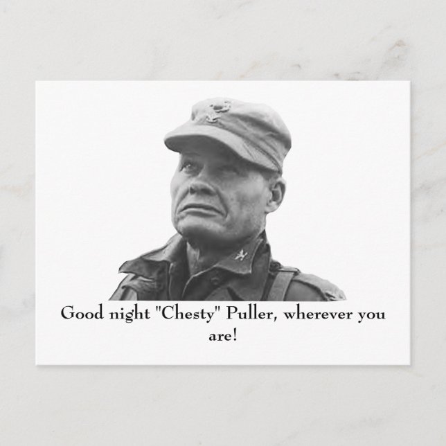 Carte Postale Lewis Puller "Chesty" (Devant)