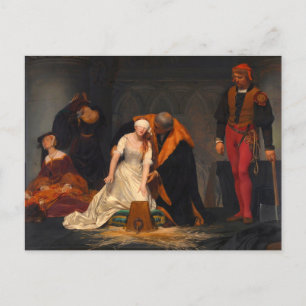 Carte Postale L'Exécution de Lady Jane Grey Paul Delaroche 1833