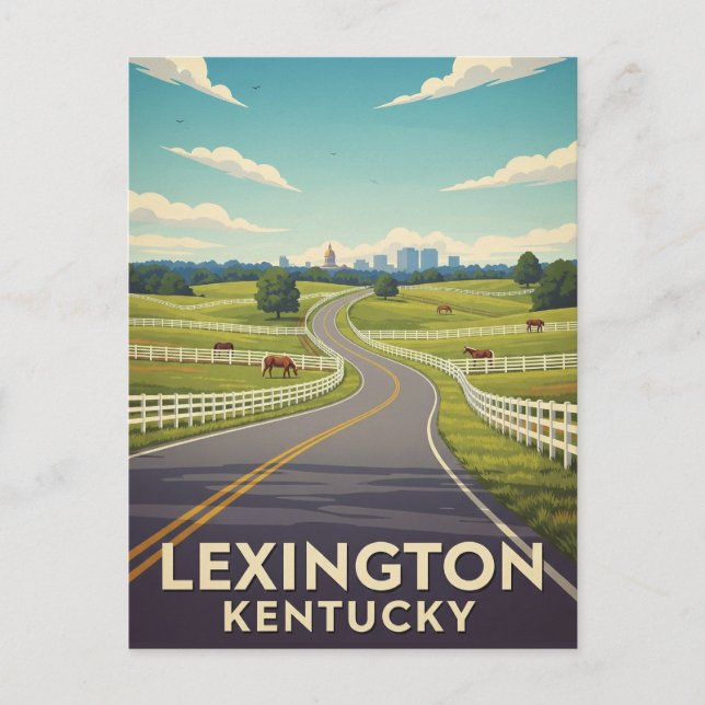 Carte postale Lexington Kentucky (Devant)
