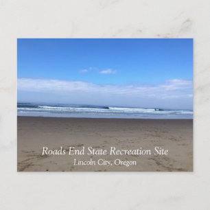 Carte Postale L'extrémité des routes, Lincoln City, Oregon