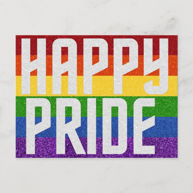 Carte Postale LGBT Glitter (Devant)