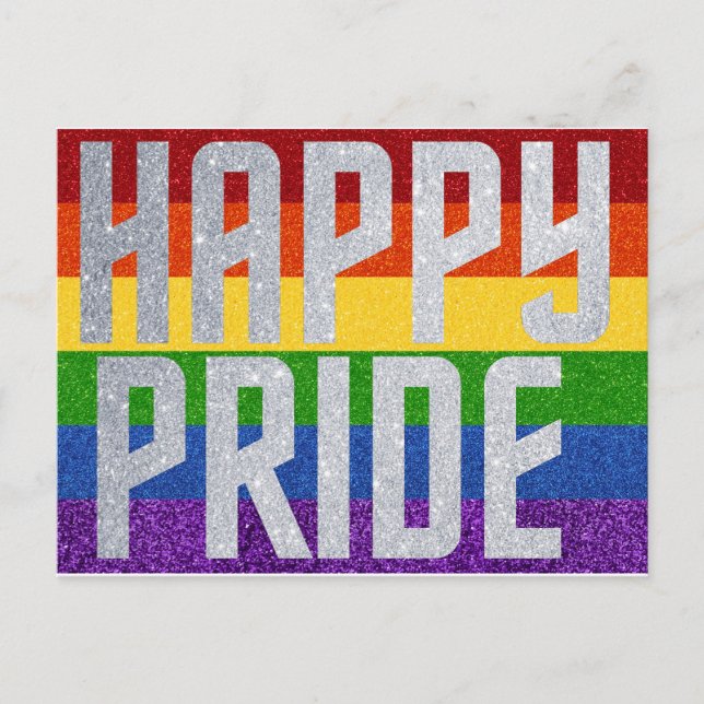 Carte Postale LGBT Glitter (Devant)