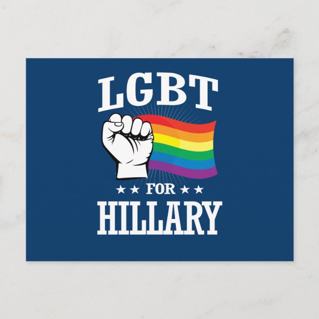 CARTE POSTALE LGBT POUR HILLARY (Devant)