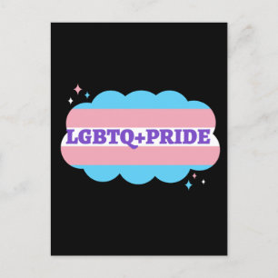 Carte Postale LGBT+Pride. Gay- amour arc-en-ciel.