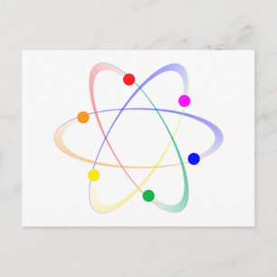 Carte Postale LGBT Whirling Atoms