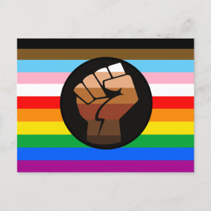 Carte Postale LGBTQ+ Progrès PDC Pride Indicateur