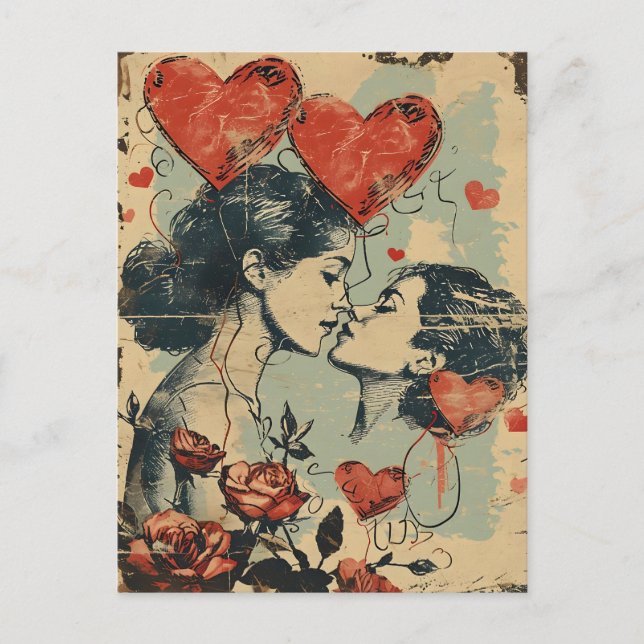 Carte Postale LGBTQ Saint-Valentin (Devant)