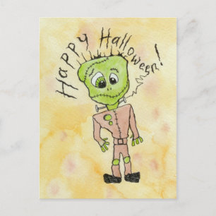 Carte Postale L'Halloween de Frankenstein