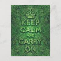 L'herbe verte garde le calme et continue
