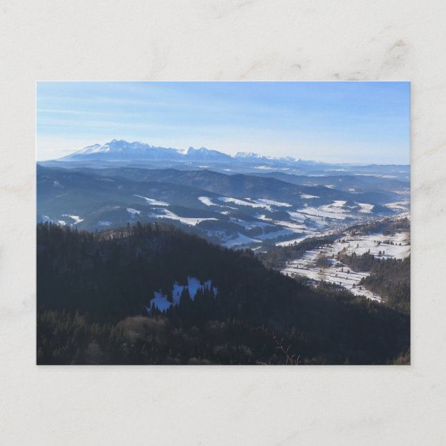 Carte Postale L'hiver à Pieniny (Devant)
