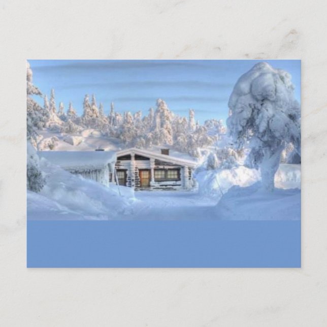 Carte Postale L'hiver au pôle Nord (Devant)
