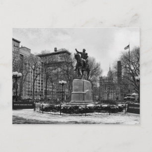 Carte Postale L'hiver dans le Carré de l'Union de New York 001 N