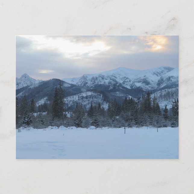 Carte Postale L'hiver des Tatras (Devant)