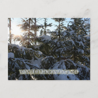Carte Postale L'hiver en Finlande
