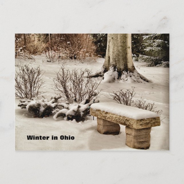 Carte Postale L'hiver en Ohio (Devant)