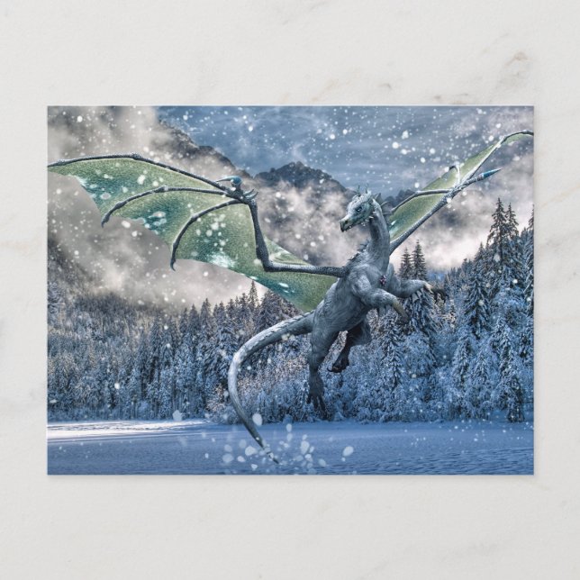Carte Postale L'hiver est là (Devant)