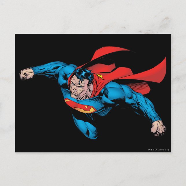 Carte Postale L'homme de l'acier style comique (Devant)