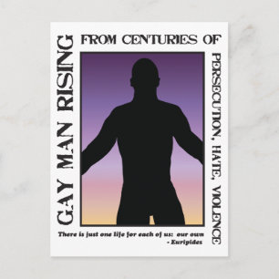 Carte Postale L'homme gay se lève