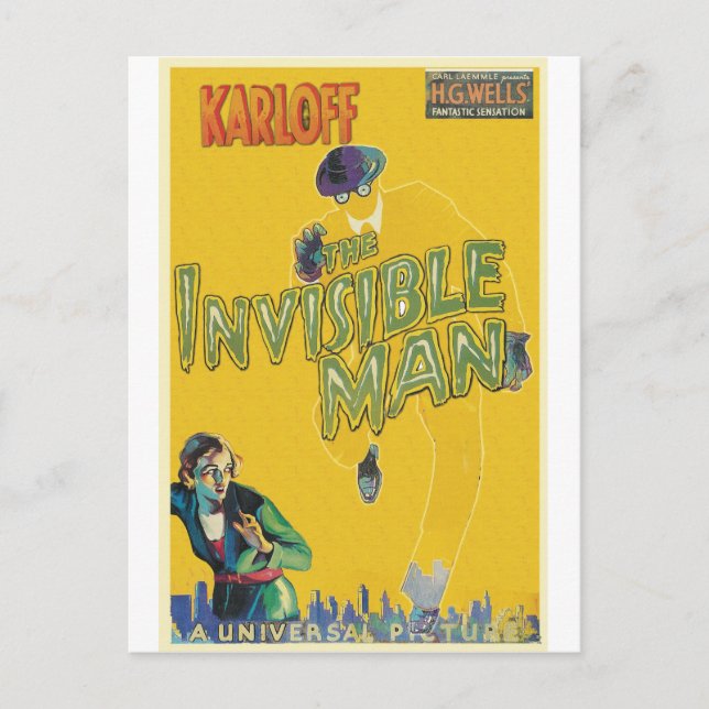 Carte Postale L'HOMME INVISIBLE par Philip J. Riley (Devant)