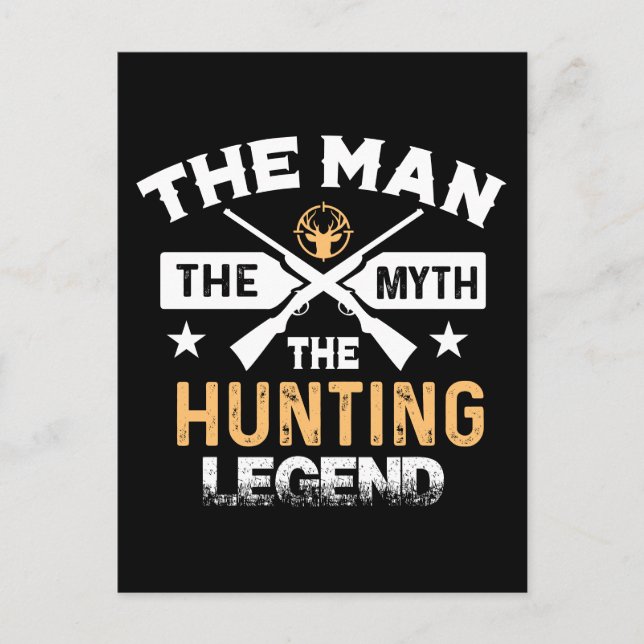 Carte Postale L'Homme Le Mythe La Légende De La Chasse - Cerf (Devant)
