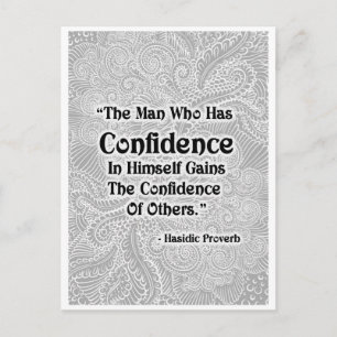 Carte Postale L'homme qui a - Citation positive