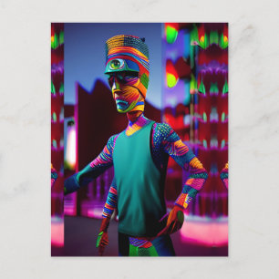 Carte Postale L'Homme Qui A Frappé Mon Café - Ken Gage Art