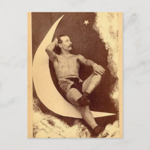 Carte Postale L'Homme Tatoué Dans La Lune