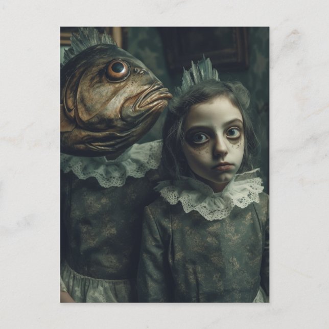 Carte Postale L'horreur Déplaisante des filles de poissons (Devant)
