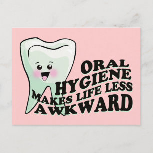 Carte Postale L'Hygiène Orale Rend La Vie Moins Maladroite