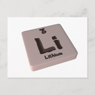 Carte Postale Li Lithium