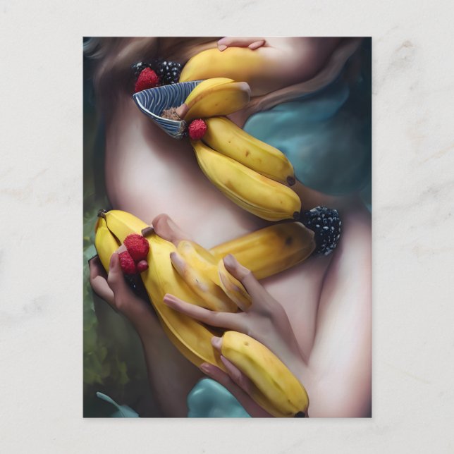 Carte Postale L'IA bizarre est partie bananes (Devant)