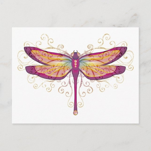 Carte Postale Libellule (Devant)