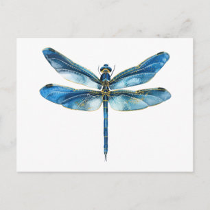Carte Postale Libellule bleue