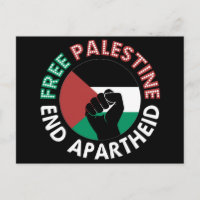 Libérez la Palestine mettre fin à l'apartheid Drap