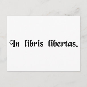 Carte Postale Liberté dans les livres