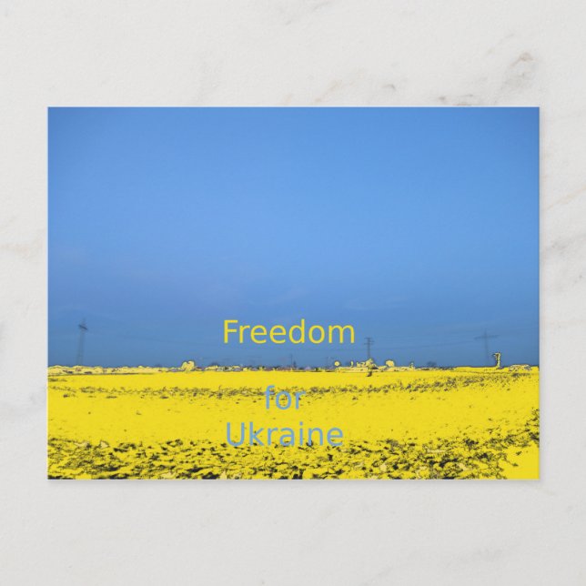 Carte Postale Liberté de l'Ukraine (Devant)