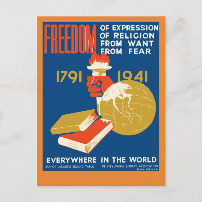 Carte Postale Liberté d'expression (Devant)