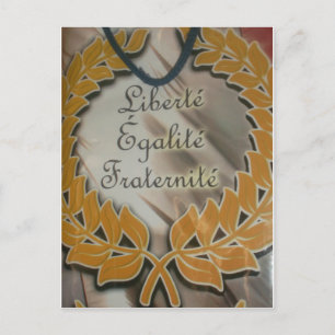 Carte Postale Liberté, Égalité, Fraternité : Futur prospère