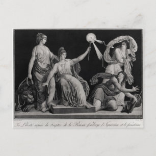 Carte Postale Liberté, vaincre l'ignorance et le fanatisme