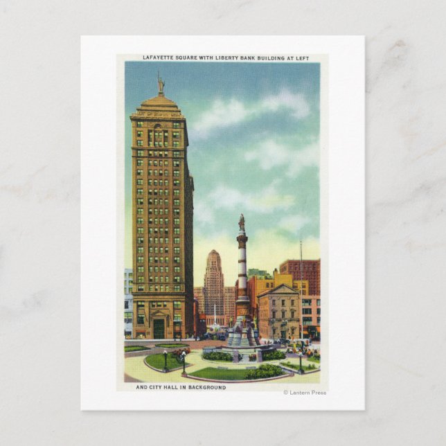 Carte Postale Liberty Bank Bldg, hôtel de ville (Devant)