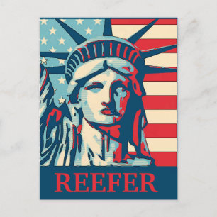 Carte Postale Liberty Reefer, modifier le texte
