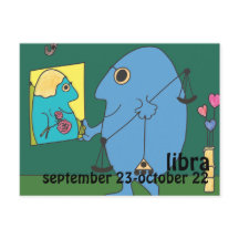 Carte postale Libra