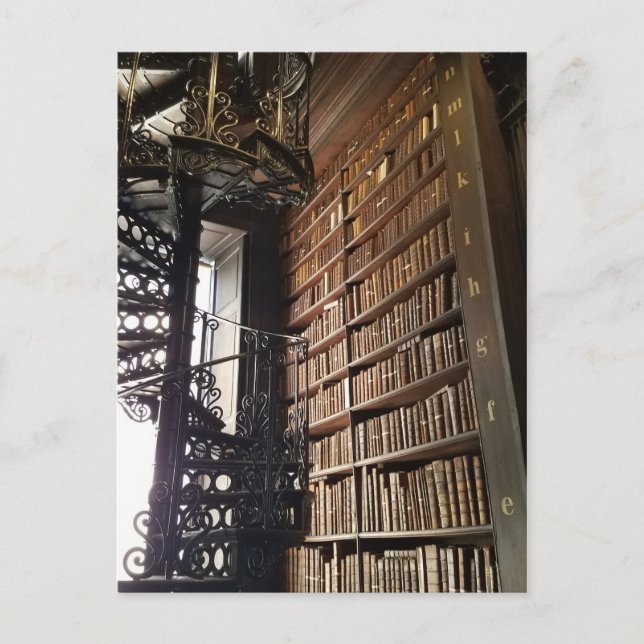 Carte Postale Librairie dans la Longue Chambre, Dublin, Irlande (Devant)