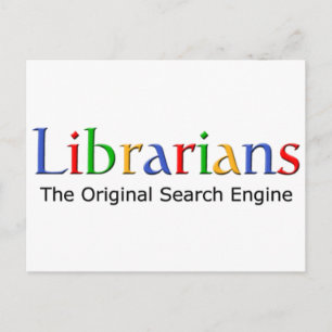 Carte Postale Librarians - The Original Search Engine