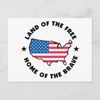 Carte Postale Libre et courageux