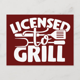 Carte Postale Licence De Grill
