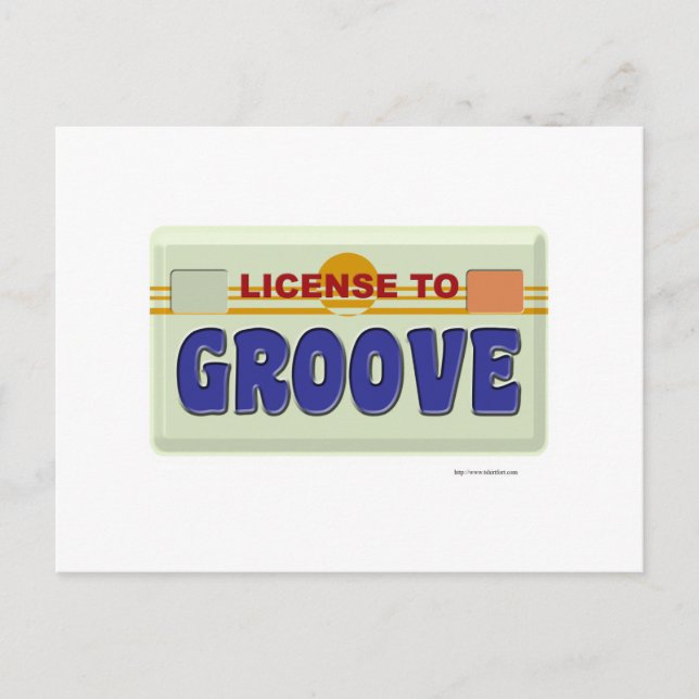 Carte Postale Licence pour Groove Fun Logo Design (Devant)