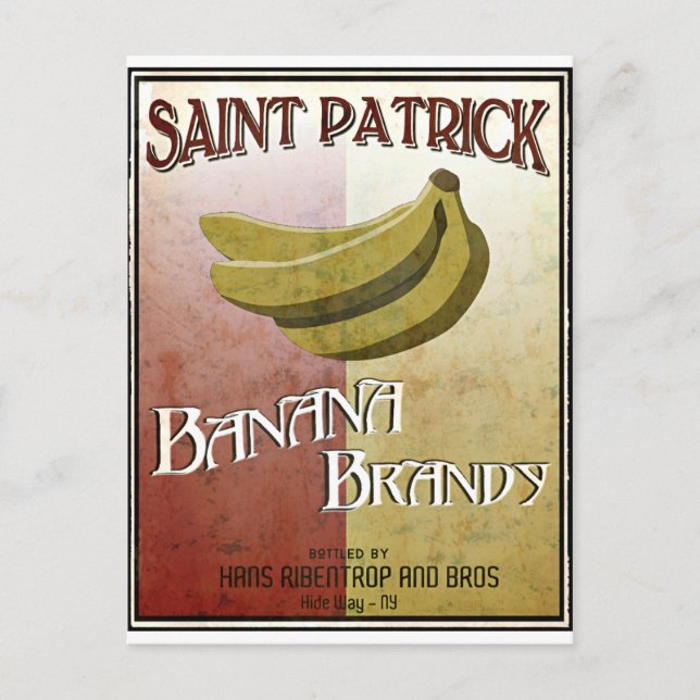 Carte Postale licor de Banana (Devant)