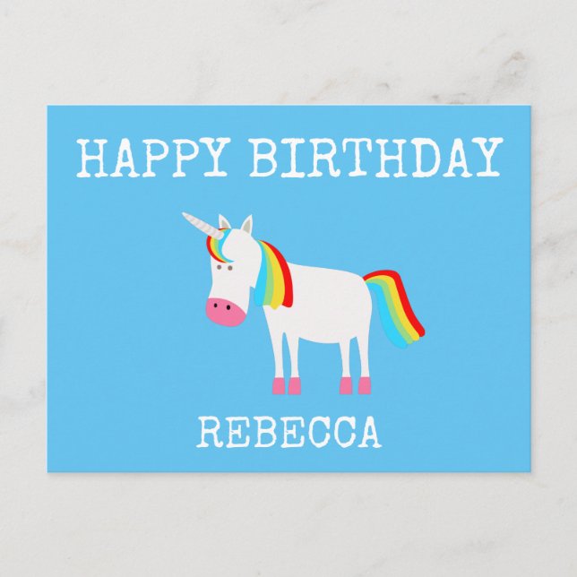 Carte Postale Licorne (Devant)